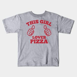 This Girl Love Pizza Kids T-Shirt